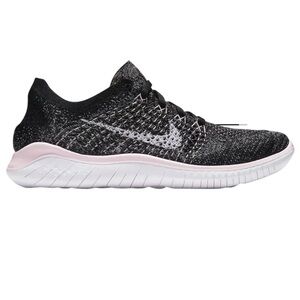 Nike Free RN Flynit Black Pink Foam Running Shoes